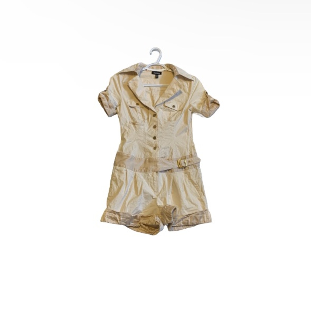 Bebe Cream Safari Romper - Women’s Size Small